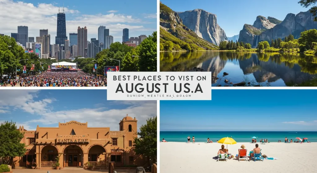 Best Places to Visit in August in USA